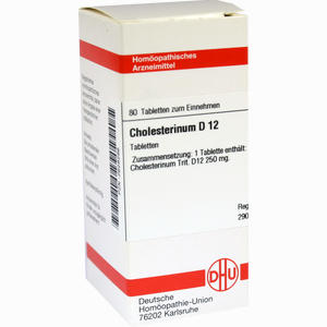 Cholesterinum D12 Tabletten 80 Stück - ab 8,87 €