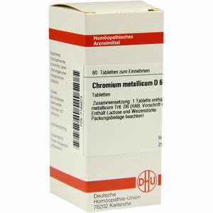 Chromium Metallicum D6 Tabletten 80 Stück - ab 0,00 €