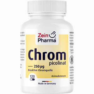 Chrompicolinat 250 µg in Vegetarischen Kapseln 120 Stück - ab 9,41 €