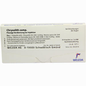 Chrysolith Comp Ampullen 8 x 1 ml - ab 23,47 €