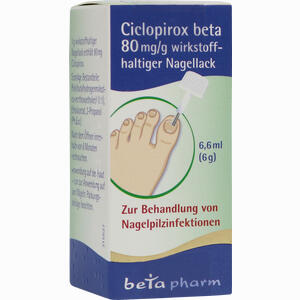 Ciclopirox Beta 80mg/G Wirkstoffhaltiger Nagellack 6.6 ml - ab 10,09 €