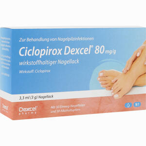 Ciclopirox Dexcel 80 Mg/G Wirkstoffhaltiger Nagellack 3.3 ml