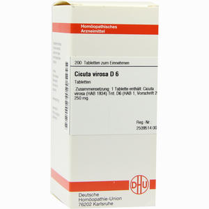 Cicuta Virosa D6 Tabletten 200 Stück - ab 0,00 &euro;