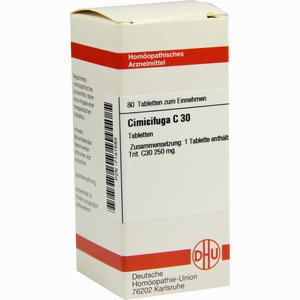 Cimicifuga C30 Tabletten 80 Stück - ab 0,00 &euro;