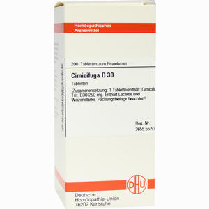 Cimicifuga D30 Tabletten 200 Stück - ab 0,00 €