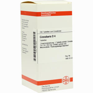 Cinnabaris D4 Tabletten 200 Stück - ab 0,00 €