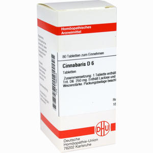 Cinnabaris D6 Tabletten 80 Stück - ab 8,65 €