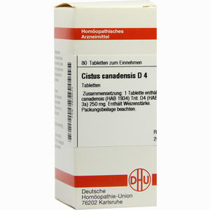 Cistus Canadens D4 Tabletten 80 Stück - ab 0,00 &euro;
