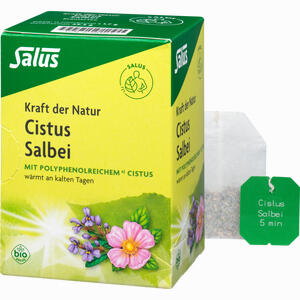 Cistus Salbei Kräutertee Kraft der Natur Salus Filterbeutel 15 Stück - ab 3,20 €