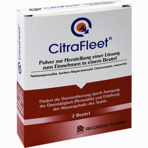 Citrafleet Pulver zur Herstellung einer Lösung Zum Einnehmen (beutel)  2 Stück Citrafleet Pulver zur Herstellung einer Lösung Zum Einnehmen (beutel)  2 Stück