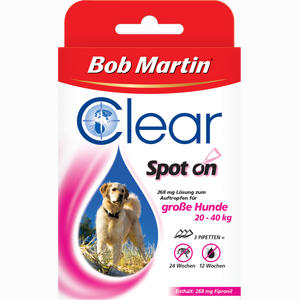 Clear 268mg Lösung Zum Auftropfen für Große Hunde  3 Stück - ab 0,00 &euro;