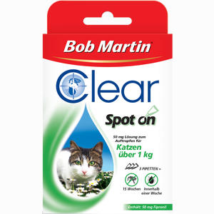 Clear 50mg Lösung Zum Auftropfen für Katzen  3 Stück - ab 0,00 &euro;
