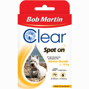 Clear 67mg Lösung Zum Auftropfen für Kleine Hunde  3 Stück - ab 0,00 €