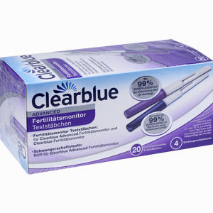 Clearblue Fertilitätsmonitor Teststäbchen 20+4  24 Stück