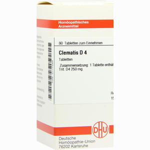Clematis D4 Tabletten 80 Stück - ab 0,00 €