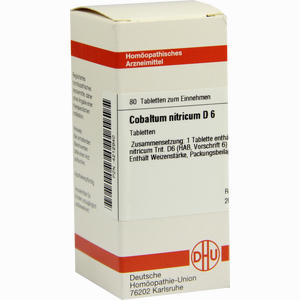 Cobaltum Nitr D6 Tabletten 80 Stück - ab 0,00 €