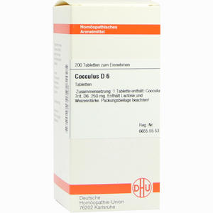 Cocculus D6 Tabletten 200 Stück - ab 0,00 €