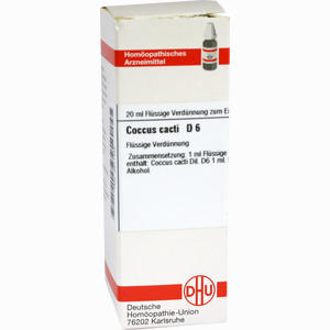 Coccus Cacti D6 Dilution 20 ml - ab 8,40 €