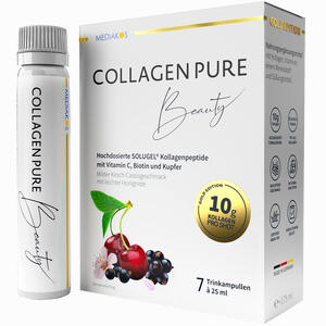 Collagen Pure Beauty 10g Kollagen Hochdosiert Gold Trinkampullen 7 x 25 ml - ab 17,02 €