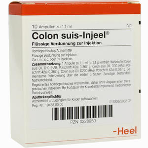 Colon Suis- Injeel Ampullen  10 Stück - ab 22,15 €