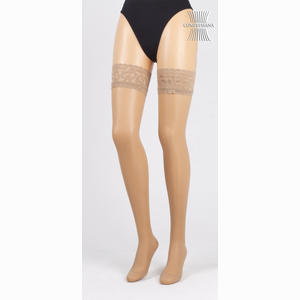 Compressana Calypso 140den Stützschenkelstrumpf mit Spitzhaftband Silk Gr. 4 2 Stück - ab 20,57 €