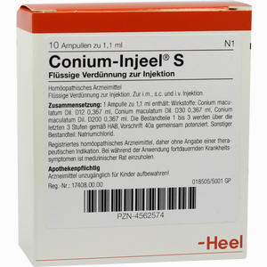 Conium- Injeel S Ampullen  10 Stück - ab 14,99 €