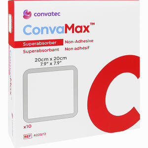 Convamax Superabsorber Nicht Adhäsiv 20x20 Cm Verband 10 Stück - ab 134,95 &euro;