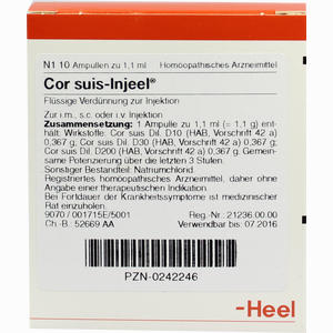 Cor Suis- Injeel Ampullen  10 Stück - ab 22,24 €