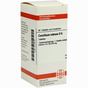 Corallium Rubrum D6 Tabletten 80 Stück - ab 9,05 €
