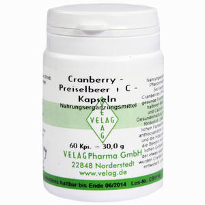 Cranberry- Preiselbeer+c Caps Kapseln 60 Stück - ab 0,00 €