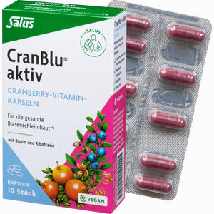 Cranblu Aktiv Cranberry- Vitamin- Kapseln Salus  10 Stück - ab 0,00 &euro;