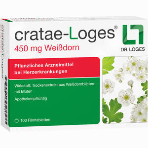 Cratae- Loges 450 Mg Weißdorn Filmtabletten  100 Stück