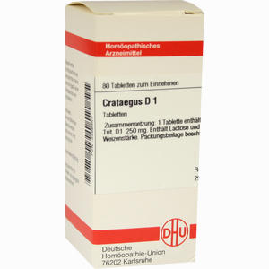Crataegus D 1 Tabletten 80 Stück - ab 7,84 €