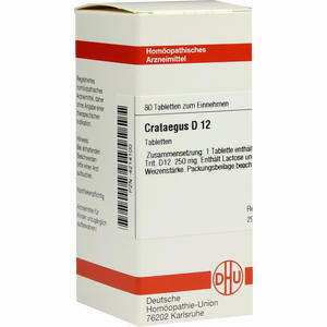 Crataegus D12 Tabletten 80 Stück - ab 8,24 €
