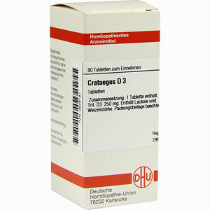 Crataegus D3 Tabletten 80 Stück - ab 8,15 €