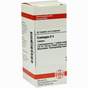 Crataegus D4 Tabletten 80 Stück - ab 7,84 €