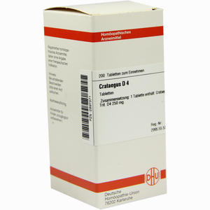 Crataegus D4 Tabletten 200 Stück - ab 0,00 &euro;