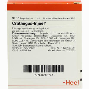 Crataegus- Injeel Ampullen  10 Stück - ab 17,17 €
