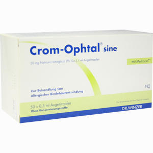 Crom Opthal Sine Augentropfen Einzeldosis- Pipetten Einzeldosispipetten 50 x 0.5 ml - ab 0,00 &euro;