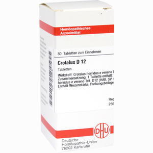 Crotalus D12 Tabletten 80 Stück - ab 11,40 €