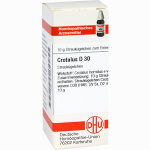 Crotalus D30 Globuli 10 g - ab 8,40 €