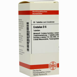 Crotalus D6 Tabletten 80 Stück - ab 13,47 €