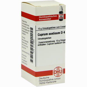 Cuprum Acet D4 Globuli 10 g - ab 7,71 €