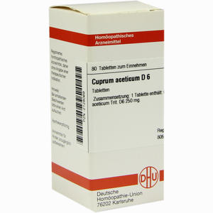 Cuprum Acet D6 Tabletten 80 Stück - ab 8,87 €
