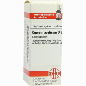 Cuprum Aceticum D3 Globuli 10 g - ab 8,03 €