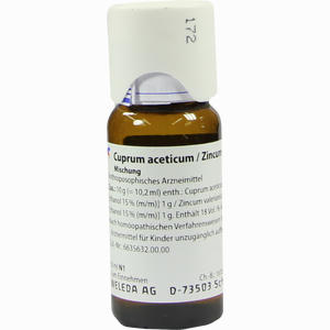 Cuprum Aceticum/zincum Valerianicum Dilution 50 ml - ab 29,16 €