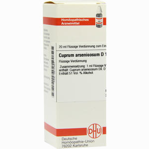 Cuprum Arsenic D12 Dilution 20 ml - ab 9,84 €