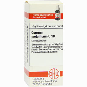 Cuprum Met Allicum C10 Globuli  10 g - ab 9,58 €