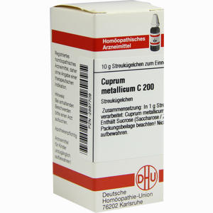 Cuprum Metallicum C200 Globuli  10 g - ab 13,04 €