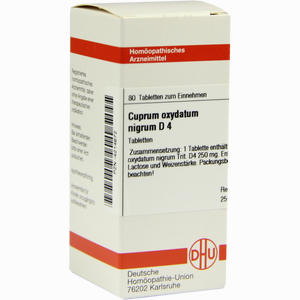Cuprum Oxyd Nigr D4 Tabletten 80 Stück - ab 8,87 €